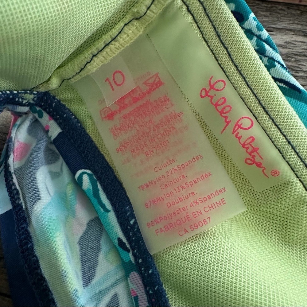 Lilly‎ Pulitzer size 10 Lagoon Sarong Hipster Bikini Bottom Swimsuit Navy Blue - Picture 4 of 6